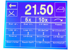 Touchscreen Kellnerkasse